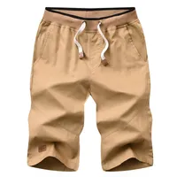 Pantalones cortos de verano hombres moda casual transpirable algodón lavado recto sólido sólido ropa ropa para hombres para hombres hombres