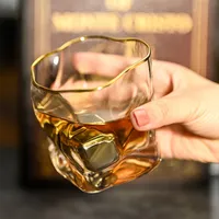 Виски виски стекло чашка Nordic витой прозрачный дух выстрел творческий кухонный виндный бар коктейль питьевые очки