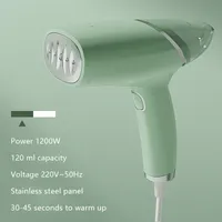 Handheld puissant vêtement vapeur vapeur portable 30 secondes machine de repassage de fer à chaud à la chaleur rapide pour la maison de voyage vert / blanc