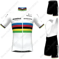 Świat 2021 Szybki krok Cycling Odzież Julian Alaphilippe Jersey Set Road Rower Suit BIB Spodenki Maillot Cylisme1