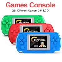 Gebouwd in 268 games mini handheld consoles 502 kleurscherm display retro speler voor kinderen cadeau draagbare spelers spel