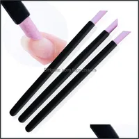Filer Salon Health BeautyBlack Quartz Scrubs Stone Cuticle Stick Pen Nail Art Pusher Spoon Cut Manicure Care Tools Files1 Drop Leverans 20