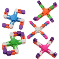 Neue Vier Ecken Zappeln Spinnerchain Spielzeug Erwachsene Antistress Spinner Hand Spielzeug Kinder Stress Relif DIY Kette Autismus Geschenke DHL