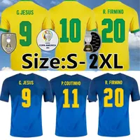 20/21 جودة التايلاندية Coutinho National Team Soccer Jersey 2021 الصفحة الرئيسية الأصفر بعيدا أبيض بيليه D.Costa G.Jesus 2022 Neymar Jr Neres Football Commet