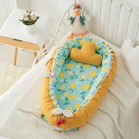 90x50cm Nordic Baby Nest Bed Bed Crib Portatile Letto da viaggio Infantile Cotton Cradle Culla Neonato Carrycot Bed Baby Bed