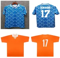1990 1988 Holland Retro Soccer Jersey 88 89 Gullit Van Basten Classic Home Awayサッカーシャツ