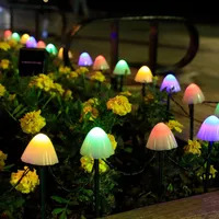 السلاسل الصمام الشمسية الفطر سلسلة أضواء ماء حديقة الإضاءة الأرض مصباح الأرض الديكور البستنة لساحة الفناء مسار الحديقة