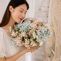 Flores decorativas grinaldas Diy Wedding Flower Wall Arrangement Facies