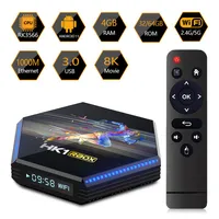 HK1 RBOX R2 2,4G 5G WIFI RK3566 Quad Core Smart Android 11.0 TV Box 4 Go 32 Go 64 Go 1000m 8k 4K Player Media Set Top Box328O