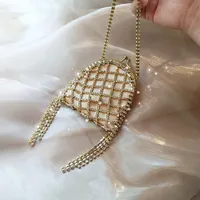 Mini nappa di lusso Rinestone da donna Borse da sera per con perline per le borse da donna per piccole diamanti da sposa borse da sposa per regalo 220702