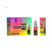 RandM Tornado 10000 Puffs Disposable pods E cigarette press system Mesh Coil RGB light Glowings Vape Pen Kit hot seal in market