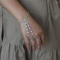 Charm Bracelets Eleganz Multi -Layer -Kette Tassel Frauen Armband Bangel Slave Fingerschmuck winische Drop CZ Station für Frauen Melv22