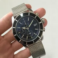 2022 Luxus hohe Qualität Superocean Sport Chronograph Quartz Watch Männer Watch Edelstahl 46mm Herren Uhren Geschenk Orologio 3154