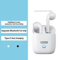 Epacket Lenovo LP50 Bluetooth Kulaklık Kulaklık BT5.0 Kablosuz Kulaklık 300mAh Şarj Taşıma Case2485347B
