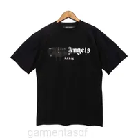 Designer luxe t-shirt merk Palms Angels Angel T-shirt Kwaliteit Hip Hop Shorts Loose Casual 714679197 Kleding 100% Pure Cotton Tops 35
