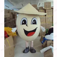 Halloween Egg Mascot Costume Cartoon Theme Character Carnival Unisex vuxna storlek Jul födelsedagsfest fancy outfit