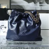 Originalqualität neuer Stil 22 Einkaufstaschen Designer Frauen Handtaschen Designer Schulter Handtasche 35 cm glänzend Kalbsleder