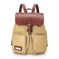 Double Umhängetasche Frauenjahr Neues leichtes Leichtgewicht einfacher Frauen -Rucksack vielseitiger Mode Travel Multi -Pocket Schoolbag große Kapazität