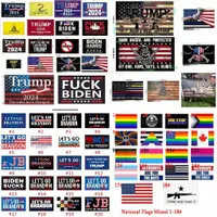 DHL verzending 280 ontwerpen Direct Factory Rainbow LGB Flag 3x5 ft 90x150 cm Laten we Brandon Save America opnieuw Trump -vlag gaan voor 2024 President Verkiezing U.S. Vlagsignel Stock