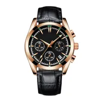 Luxury Gift Watch Automatic Business Sports Importation Crystal Lens Watch en acier inoxydable