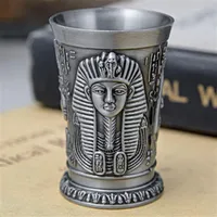 고대 이집트 금속의 유리 바 홈 칵테일 주류 구리 컵 짧은 와인 잔 파라오 클레오 파트라 라일즈 ra god228c