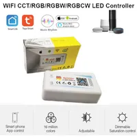 Controllers DC 5-24V Wifi Smart Controller Alexa Google Home Voice Single Color CCT RGB RGBWW RGBCCT LED Strip Lights Change Dimmer Timer