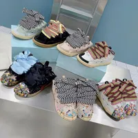 Дизайнерская пара сетчатая женская хлебная обувь в стиле немецкая тренировочная кроссовка для кроссовки мужские женские кроссовки резиновые кроссовки Lanvin High Top Sneakers