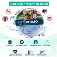 Dog Collars & Leashes Adjustable Prevention Collar Natural Pests Control Flea And Tick For Dogs, 8-Month Dogs Over 18