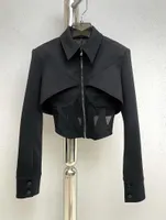 Женские куртки Женская мода высококачественная сетчатая сетчатая пиджак с сеткой
