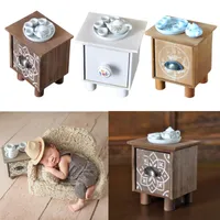 born Pography Props Tea Table born Table With Teapot Tea Bowl Tea Tray Set Baby Full Moon Po Shooting Accessories 220714