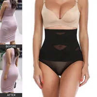 Frauen Kompression Tummy Control Shapewear Slips Hi-Waist Body Shaper Unterwäsche Butt Lifter Schlampe Slimming Gürtnummer L220802