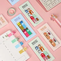 Notes JIANWU 100 Sheets Magic Memo Pad Tearable Waterproof Sticky Note Kawaii Self-Stick Bookmarks Scheduler Paper Stickers Stationery