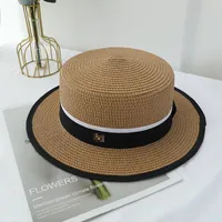 جميلة شقة القش قبعة للنساء الصيف الشاطئ بنما قبعات الكنيسة الإناث عارضة واسعة ساحر السيدات القبعات الفتيات حديقة قبعة الشمس chapeu feminino