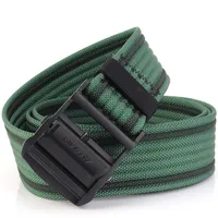 Belts Unisex Belt Stripe Color Nylon Automatic Buckle Men Fashion Alloy Outdoor Multifunction Casual And Women BeltBelts