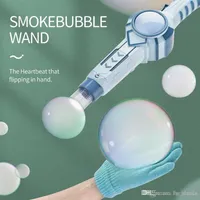 Magic Bubble Machine Gun Soop Bubble Maker Wand Smoke Fog Automático Spray Bolhas de Spray Bolhas de Festas ao ar livre Toys Gream2177