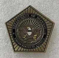 5pcs/Los Geschenk USA Defense Department of Defeny Amy Navy Air Force Pentagon Challenge US -Münzsammlung.CX