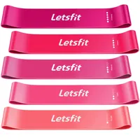 Fitness Belt 5P gradient powder Sports Accessories Resistance Bands Multi-purpose And Portable yoga body workouts postpartum shape up gym outdoors or at home