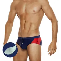 Summer Swimwear Men Push Pad Swimsuit Gay Sexy Swimming Trunks Short Short Dry Fashion Briefs Boy Colorful Beach Wear Surf 220628