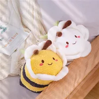 30cm sevimli arı ladybug peluş oyuncak yüksek kaliteli doldurulmuş bebek uyku silindirik yastık yumuşak bebek kanepe dekor doğum günü hediyesi çocuklar için