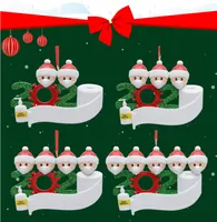 With Newest Face Xmas Christmas Ornament Snowman Party Tree 2020 Mask DIY Decorations Pendants Family Gift Cute Pxgan