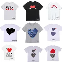 Play Designer Men's T Shirts CDG Brand Small Red Heart Insignia Top Cashal Top Camiseta