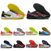 React Tiempo Legend 9 Pro TF Soccer Shoes Cleats Low Ongle Boots Boots Color Purple Scarpe Calcio