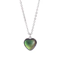 Anhänger Halsketten Herz Liebe Stimmungs Halskette Temperaturkontrolle Farbwechsel für Liebhaber Frauen Juwelier Mädchen Geschenkpendant