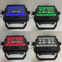6 sztuk / partia Outdoor LED Floodlights Par Can Wall Washer 20x15W 5in1 RGBWA MINI LED City Color Wash Light