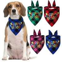 Cane compleanno Bandana Triangolare Saliva Asciugamano Pet Party Supplies Boy Doggy Popolare Puntelli Pure Cotton Party Favore MJ0454