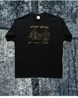 メンズTシャツサマープリントTシャツメンジャパンモーターサイクルゴールドウィング1500トライクグラフィックデザインTシャツシャトルスリーブブラックカスタムメイド