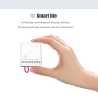 EPACKET AQARA Tvåvägskontrollmodulomkopplare Trådlös reläskontroll 2-kanaler Arbetar för Xiaomi Mijia Smart Home App Mi Home Ki244y