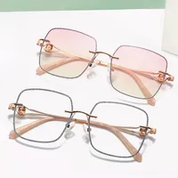 Fashion oval polarized sunglasses small face frame retro strong European and American
