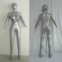 Nya mode sexiga kl￤der Uppbl￥sbar skyltdocka full kropp kvinnlig modell med arm damer tyg xiaitextiles f￶nster doll display rekvisita 197o