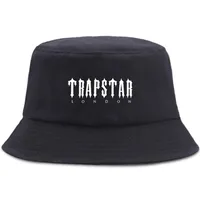 Trapstar London Hip Hop Fisherman 모자 야외 캐주얼 해변 버킷 모자 접이식 유니에 렉스 썬 캡 여름 패션 스트리트 파나마 캡 220812